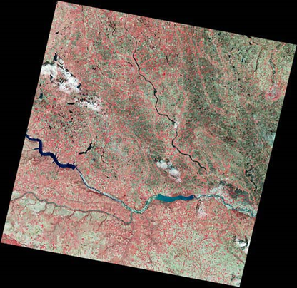 A sample image from LandSat